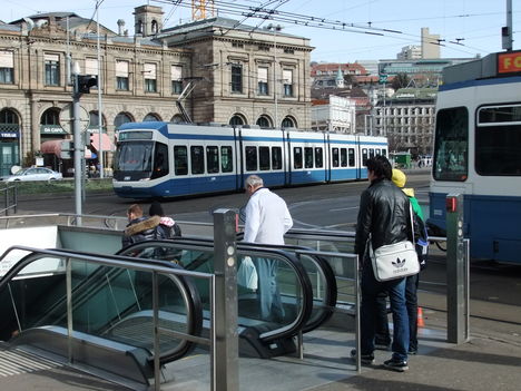 Zürich vonatállomás környéke