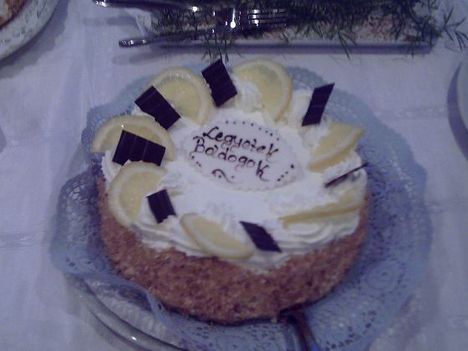 Joghurtos citrom torta