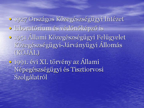 Állami Népiegészségügyi Tisztiorvosi szolgálat tevékenysége 15