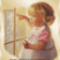 ablaknál integető kislány mozgó