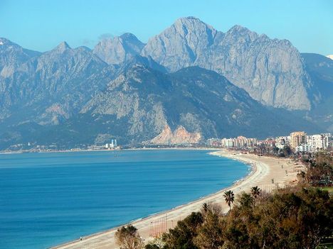 Antalya - Konyaalti Beach; a legszebb tengerparti kép,amit valaha láttam
