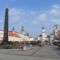 Besztercebánya főtere a fekete márvány szovjet emlékművel!