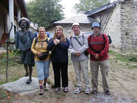 La Faba, közös fotó Anja-val a német tulajdonosnővel.