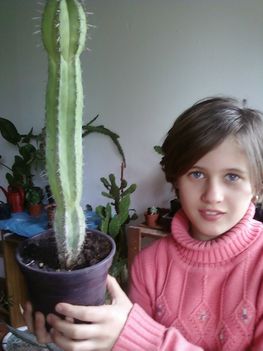 Kisonokám és egy kaktuszom.