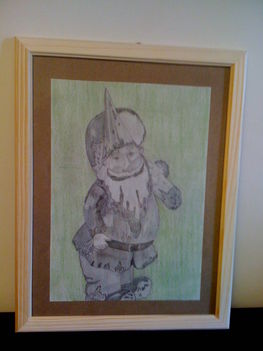 Törpe, grafika, rajzlap, 2009