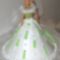 Zöld Barbie torta