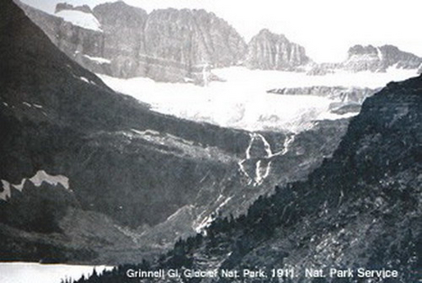 Grinnel gleccser, Montánai Nemzeti Park, 1911