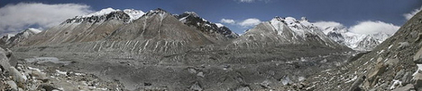 Rong Bu gleccser, Himalája, 2007