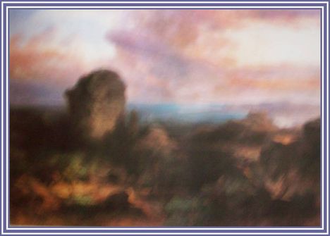 Brodszky Sándor - Balatoni naplemente Szigligetnél. (140x193 cm.)