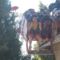 Milu a vidámparkban T-rexen