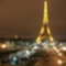 A kivilágított Eiffel torony