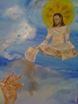 Jézus üzenete, 30×40 farost,olaj,2010