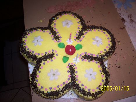 virág torta