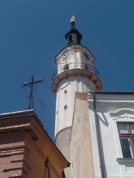Veszprém tűztornya a középkorban épült alapja