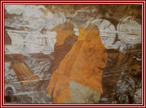 Derkovits Gyula - Vasút mentén (62x102 cm.)