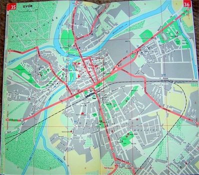 Győr térkép