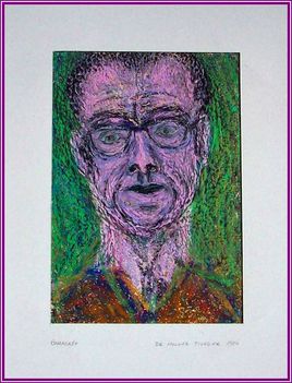 Molnár Tivadar - Önarckép 1984 (30,5x21 cm.)