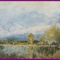 Mednyánszky László - Hegyi tó (33x41,5 cm.)