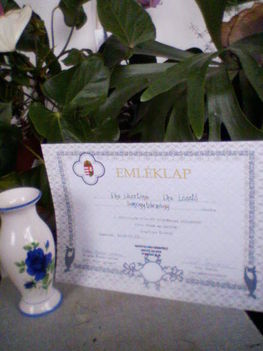 2010 Nagyatád énekverseny emlékplakett.
