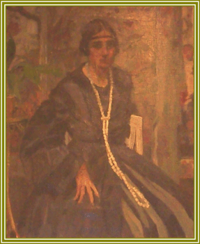 Dorsch Ferdinánd - Ifjú hölgy portréja (70x90 cm.)