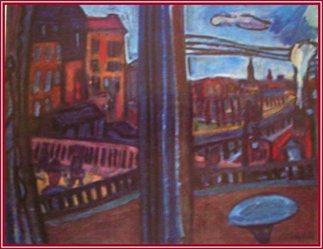 Czóbel Béla - Berlini utca (81x97 cm.)