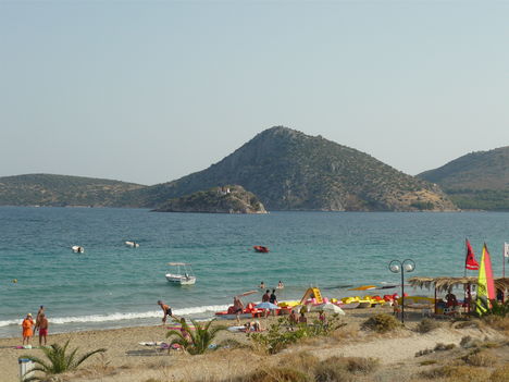 A nagy,széles, homokos strand