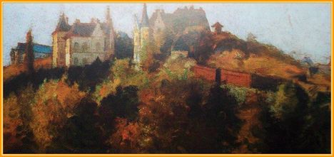 Hollósy Simon - Várkastély (12x25 cm.)