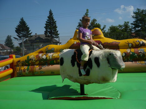 Zsófia a bikán