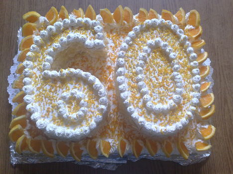 60-as emeletes oroszkrém torta