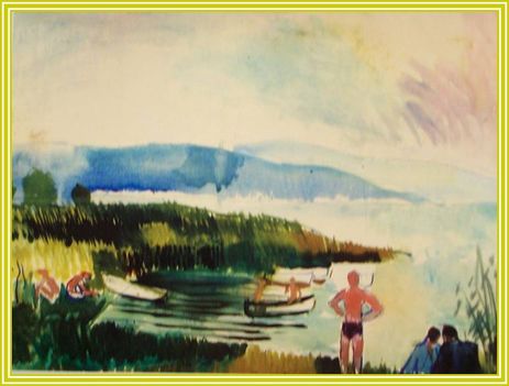Bornemisza Géza - Tihany (53x70 cm.)