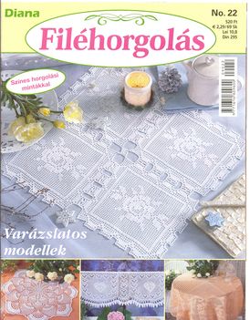 DIANA filéhorgolás No 22