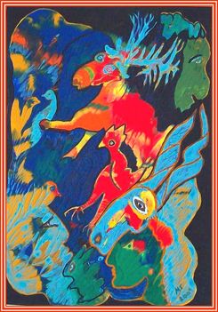 Molnár Tivadar - Állatok védelmében (40x29 cm.)