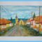 Molnár Tivadar - Gyöngyösoroszi utcakép (24x30 cm.)