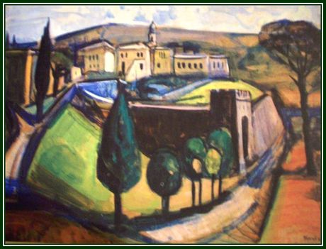Fenyő Andor Endre - Monostor (60x80 cm.)