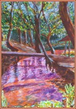 Molnár Tivadar - Mátrafüred - malompatak (36x26,5 cm.)