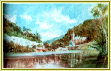 Szabó Vladimir - Tóparti kastély (15x25 cm.)
