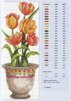 quadro flor laranja evermelha vaso