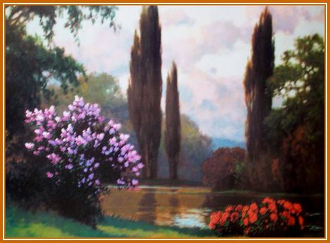 Tordai Székely Zsigmond - Orgonanyílás idején (75x100 cm.)