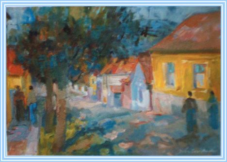 Kántor Andor - Verőcei utca (50x60 cm.)