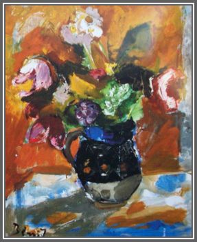 Bényi László - Tavaszi virágok (60x50 cm.)
