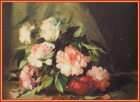 Kömpöczi Balog Endre - Bazsarózsák (59x79 cm.)