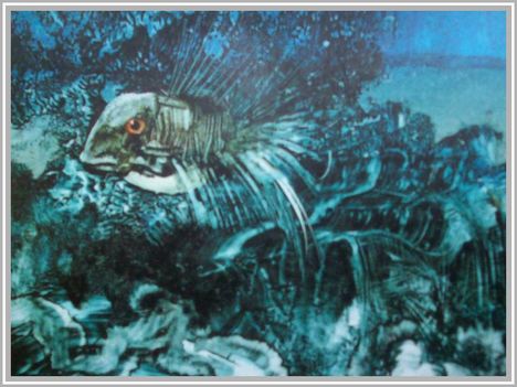 Szász Endre - Tengeri világ (14x18 cm.)
