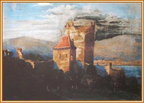 Medveczky Jenő - Salamon torony Visegrádon (30x40 cm.)