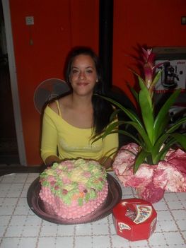 virágkosár torta