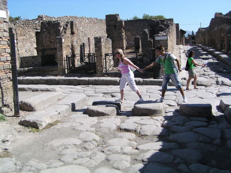 Pompei...a zebrán olasz kisfiammal  :)