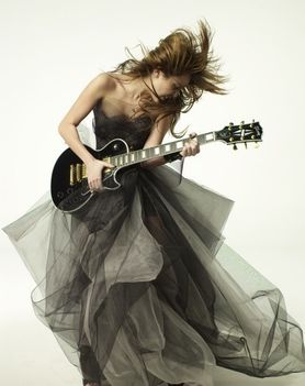 grey guitar
