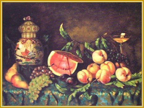Apátfalvy Czencz János - Gyümölcsös csendélet (60x80 cm.)