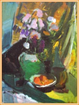 Bényi László - Virágok gyümölcsök (80x60 cm.)