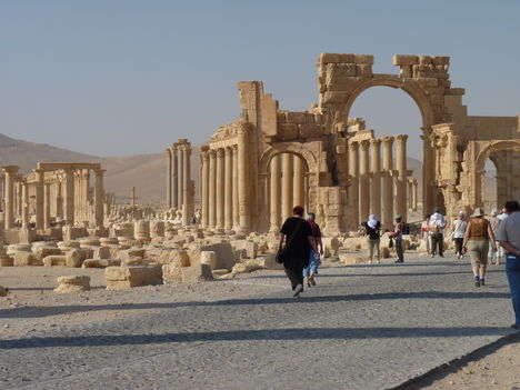 Szíria - Palmyra Diadalív-városkapu