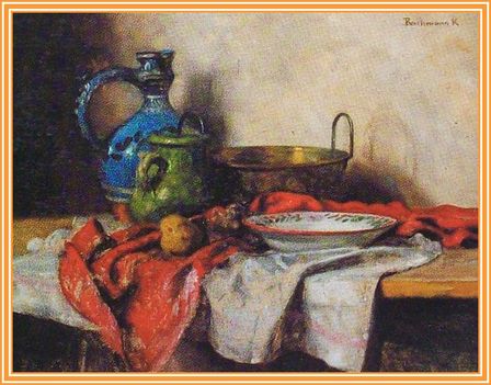 Bachmann Károly - Magyaros csendélet (12x16 cm.)
